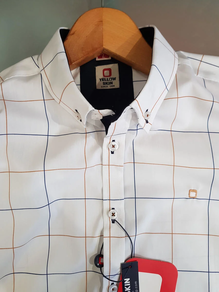 Camisa hombre blanca y negra