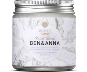 Ben & Anna Natural Toothpaste White Fluoride (100ml)