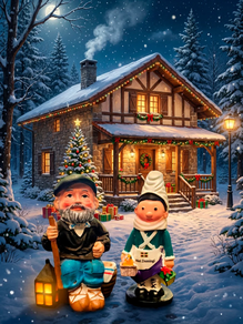 Figura Olentzero y Mari Domingi – 7 cm