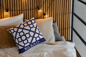 Cojín cuadrado Baldosas de Bilbao