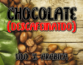 Café en grano sabor chocolate descafeinado