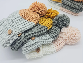 conjunto gorro y cuello de punto