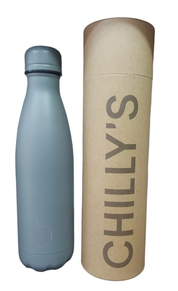 botella chilly´s total gris 500ml