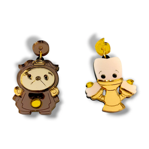 Pendientes Candelabro y Reloj