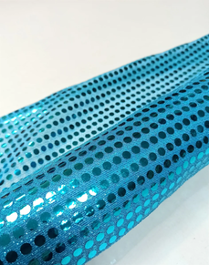 Tela de lentejuelas Carnaval azul claro (5 m)