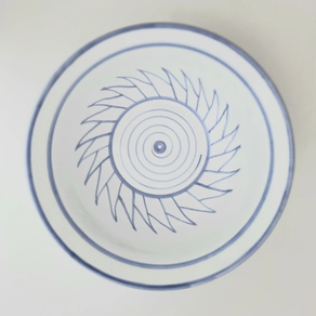 Frutero decorado artesanía cerámica