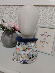 Braga de cuello infantil estampado construcción