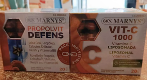 PACK PROPOLVIT DEFENS JALEA+VITAMINA C LIPOSOMADA 1000MG MARNYS