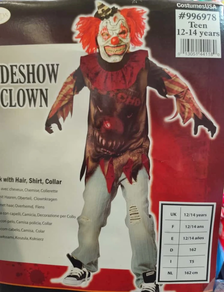 Sideshow clown mozorroa - 12-14 urte - Halloween