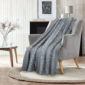 MANTA PLAID CANALÉ SHERPA SUAVE TEJIDO DOBLE 160x220CM