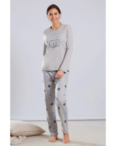 Pijama Mujer Flor Grande
