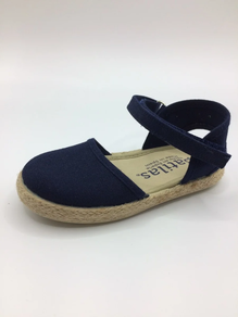 Alpargatas con velcro en marino