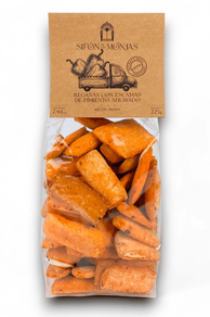 Regañás con pimiento ahumado y aceite de oliva