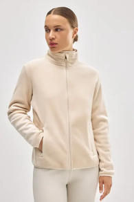 Chaqueta deportiva térmica interior afelpado negro