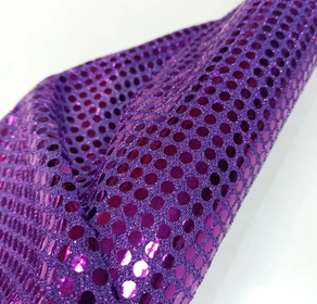 Tela de lentejuelas Carnaval morado (1 m)