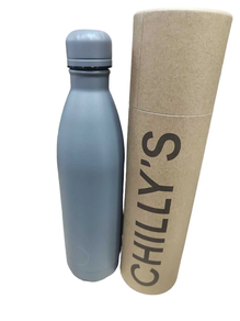 botella chilly´s 750 ml gris total
