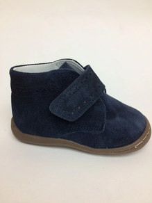 Botas de serraje azul marino