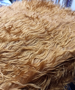 Tela de pelo largo Carnaval-marrón (4,5 m)