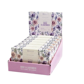 JABON NATURAL ROSA Y LAVANDA 200GR