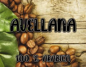 café sabor avellana en grano