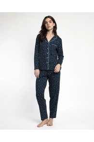 ITSAS PIJAMA IREKIA URDINA ETA IZAR BERDEAK