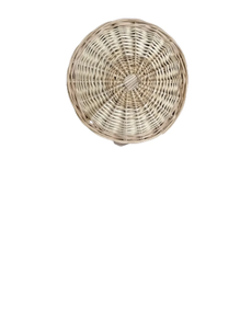 posacazuelas de mimbre