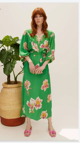 Vestido estampado flores