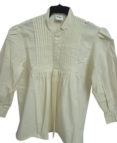 Camisa chico regional beige tipo blusón