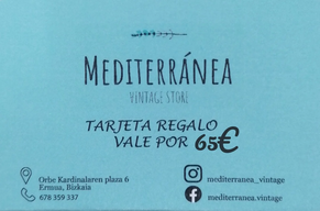 TARJETA REGALO DE 65€