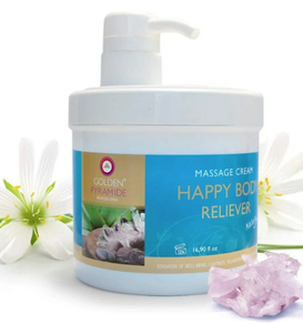 CREMA CALMATE DE MASAJE HAPPY BODY CALMANTE 500 ml GOLDEN PYRAMIDE