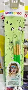 3 pinceles maquillaje - Snazaroo - Carnaval