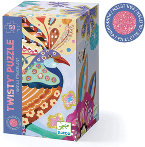 Wizzy Puzzle Pájaro resplandeciente - 50 pzas - Djeco