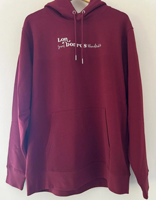 Sudadera “Surfing girl Mundaka” color burgundy