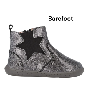 BOTA BAREFOOT CHAROL GLITTER GRIS (24 al 26)