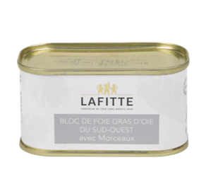 Bloc Foie Gras Oca % 50 zati "Lafitte" 130g lata (Oie avec Morceaux) - JAUNENE