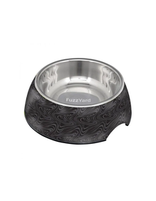 Comedero para perros negro Fuzzyard