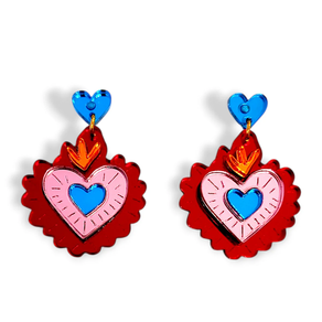 Pendientes Milagrito Rojo