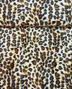 Tela de pelo animal print-leopardo (5 m)