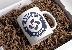 Taza 325 ml. Made in Bilbao con Lauburu