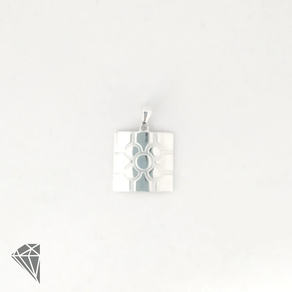 Colgante La Baldosa de Bilbao Plata 15mm.