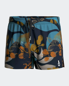 Bañador Short corto con estampado tropical