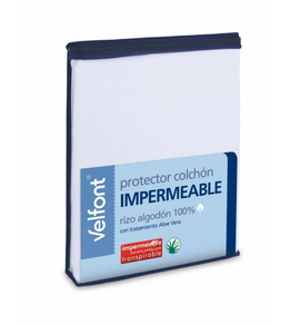 Protector colchón Rizo Aloe Vera Impermeable (90x200 cm)