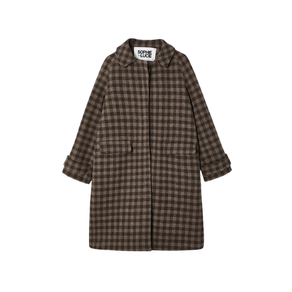 Abrigo oxford vichy marron