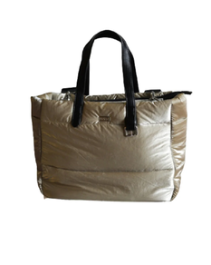 Bolso metalizado acolchado