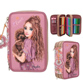 TOPModel estuche triple FLORAL