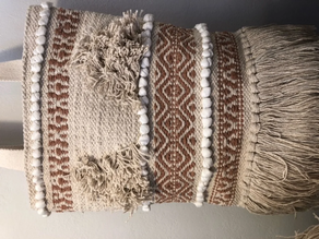 bolso algodón beige