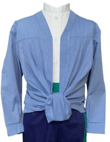 Blusón arrantzale cuadro vichy azul (Talla: 16 años)