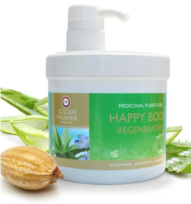 GEL DE PLANTAS MEDICINALES CON ALOE VERA HAPPY BODY REGENERADOR 500 ml GOLDEN PYRAMIDE