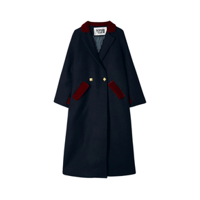 Abrigo britsh paño marino