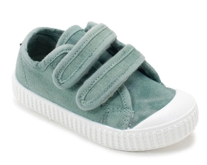 Zapatillas en lona verde de Zapy